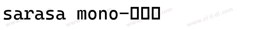 sarasa mono字体转换